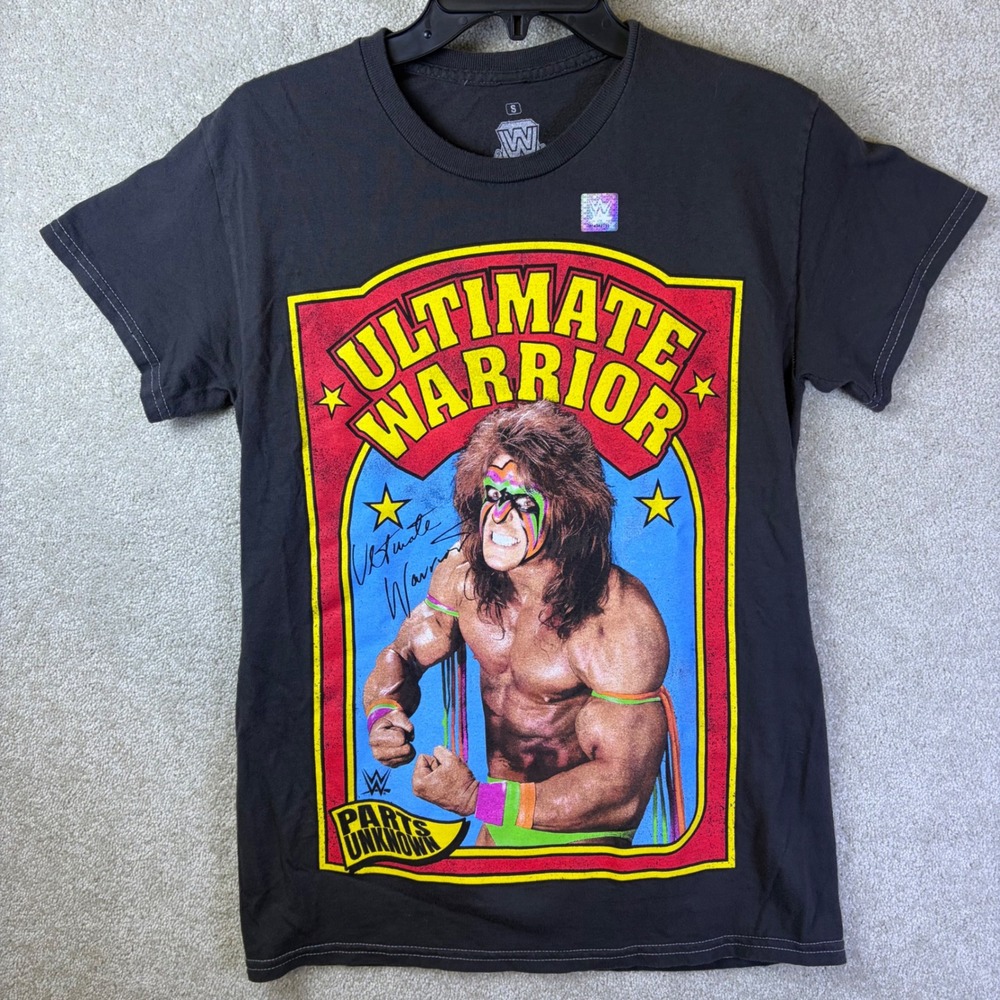 Ripple Junction Ultimate Warrior WWE Legends Shirt Small Black Graphic T-Shirt